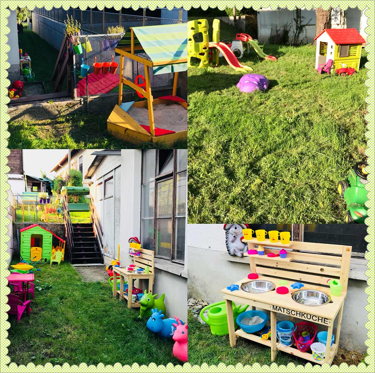 Kinderparty-Raum Garten